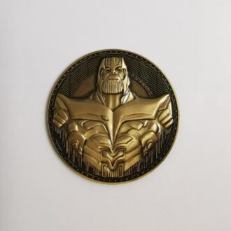 Customizable Marvel Thanos Commemorative Coin | Personalized Supervillain Medal for Fans, Collections & Brand Collaborations