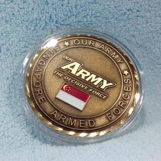 Customizable Singapore Army Commemorative Coin | Personalized Military Token for National Pride, Collections & Force Identity