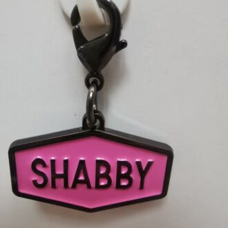 Customizable “Shabby” Enamel Keychain | Personalized Brand Charm for Merch, Accessories & Gift Customization