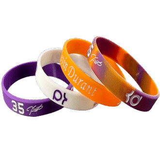 Customizable Kevin Durant Basketball Silicone Wristbands | Personalized NBA Star Bracelets for Fans, Fandom Merch & Sports Identity