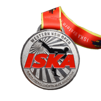 Customizable ISKA Western NSW Open Style Martial Arts Medal | Personalized Sport Karate Award with Custom Engraving & Design for Tournaments