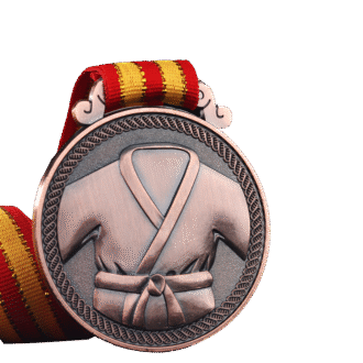 Customizable Judo Medal | Personalized Martial Arts Award with Gi Design, Custom Engraving for Tournaments & Dojos