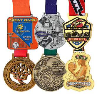 Personalized Zinc alloy medal silver custom hollow out medals with ribbon